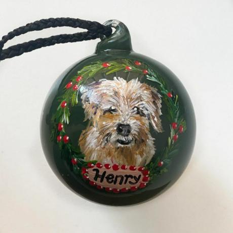 Ornament personalizat pentru animale de companie pictat manual de Ashley Myers