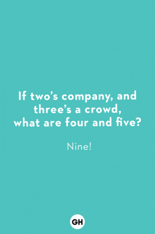 o ghicitoare pentru copii care spune q dacă doi sunt o companie și trei sunt o mulțime, ce înseamnă patru și cinci un nouă