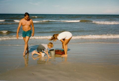 Florida - St. Augustine Beach - Timpul pentru periwinkles - Iulie 1985 de către Barbara Ann Spengler